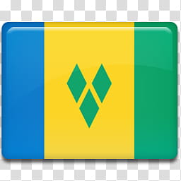 All in One Country Flag Icon, Saint Vincent and the Grenadines transparent background PNG clipart
