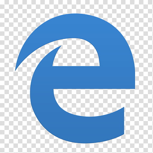 Microsoft Edge, blue e logo transparent background PNG clipart
