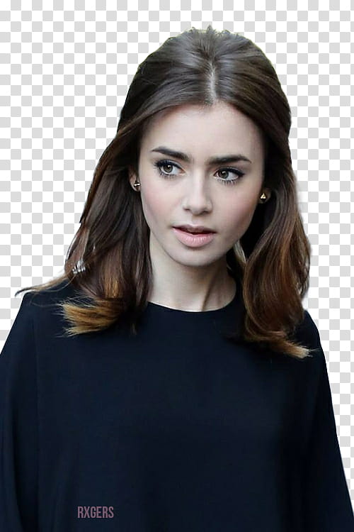 Lily Collins  transparent background PNG clipart