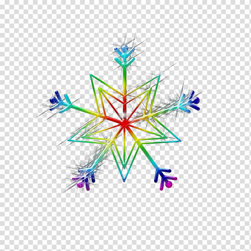 Snowflake, Watercolor, Paint, Wet Ink, Ice Crystals, Star transparent background PNG clipart