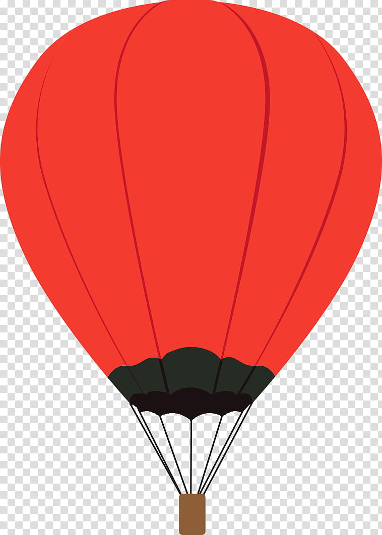 Hot Air Balloon, Hot Air Ballooning, Red, Orange, Air Sports, Vehicle, Parachute, Recreation transparent background PNG clipart