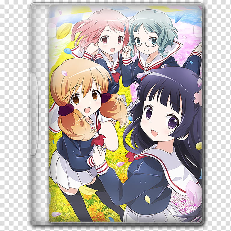 Anime  Summer Season Icon , Wakaba☆Girl, v, anime DVD cover transparent background PNG clipart
