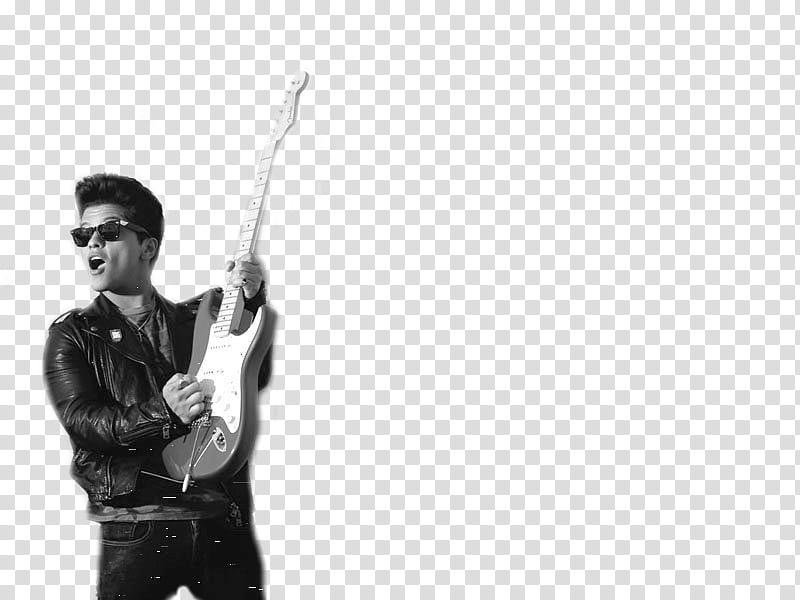 Bruno Mars playing guitar transparent background PNG clipart