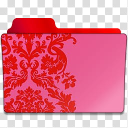 Pattern Folder Icons Set , red folder icon transparent background PNG clipart