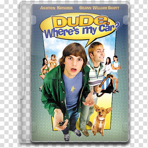 Movie Icon Mega , Dude, Where's My Car, Dude where's myh car DVD case transparent background PNG clipart