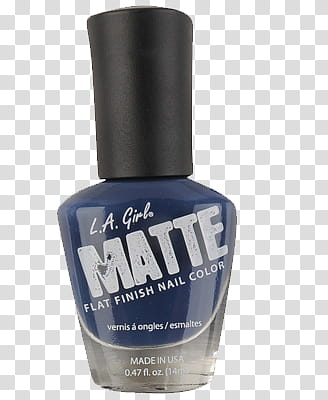 . fl. oz. L.A. Girls Matte flat finish nail color made in USA transparent background PNG clipart