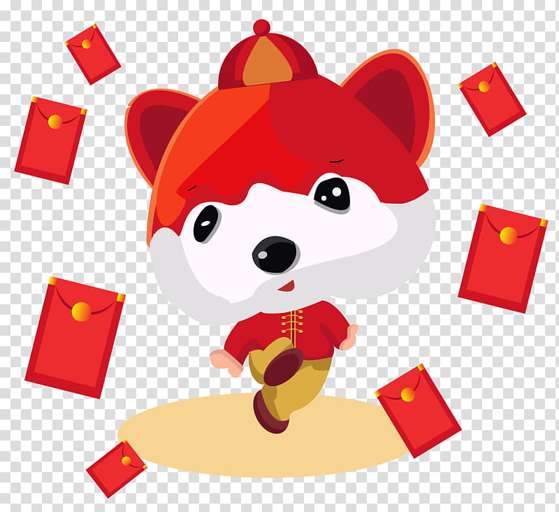 Chinese New Year Red, Dog, Creativity, Poster, Technology transparent background PNG clipart