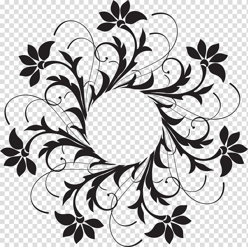 Flower Line Art, Stencil, Drawing, Painting, Ornament, Silhouette, Floral Design, Template transparent background PNG clipart