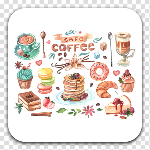 Watercolor Christmas, Coffee, Cake, Dessert, Macaron, Chocolate, Candy, Watercolor Painting transparent background PNG clipart