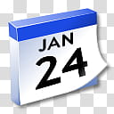 WinXP ICal, Jan  calendar transparent background PNG clipart