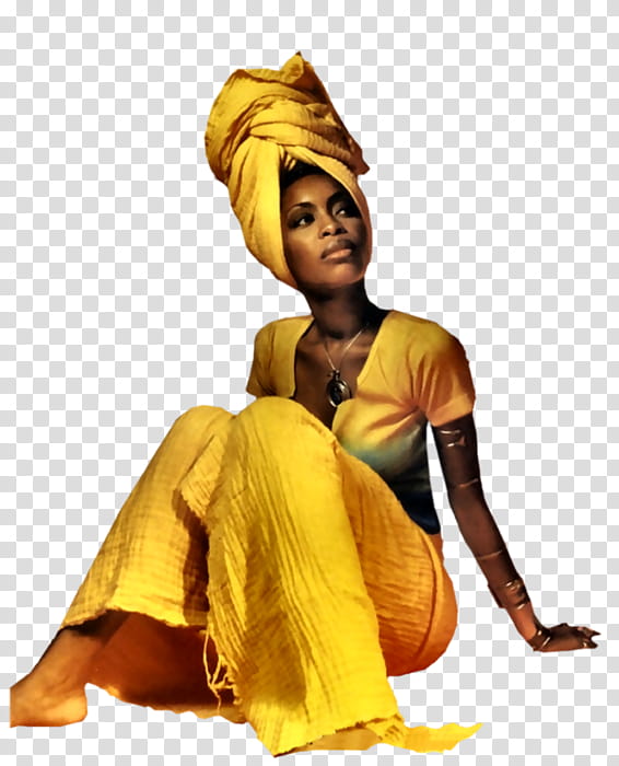 Woman, Africa, Headscarf, Blog, Yellow, Turban, Sitting transparent background PNG clipart
