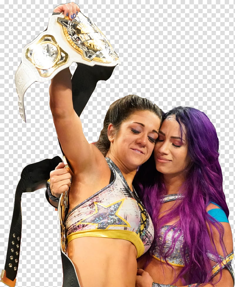 Sasha Banks and Bayley transparent background PNG clipart