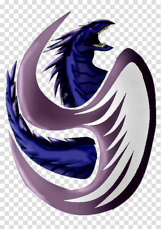 My Emblem, blue and grey dragon painting transparent background PNG clipart