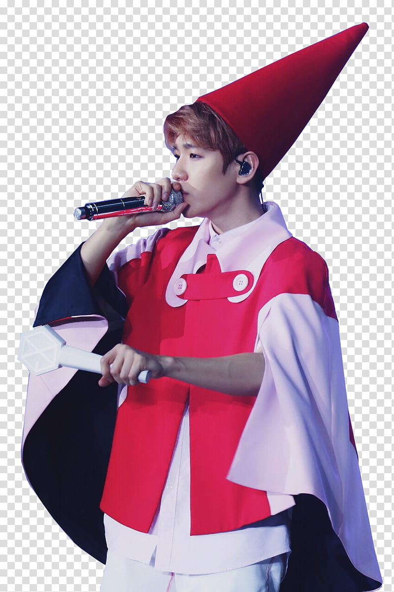 Share Baekhyun Exordium Concert P Exo Man Wearing Red Pink And Black Poncho Transparent Background Png Clipart Hiclipart