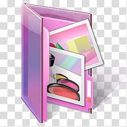 Vista Style RTM Pink Icon, My Folder transparent background PNG clipart