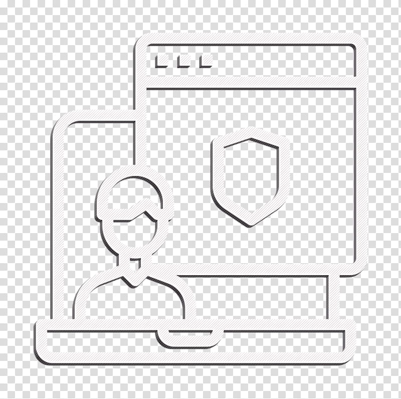 Laptop icon Administrator icon Type of Website icon, Text, Symbol, Square, Logo transparent background PNG clipart