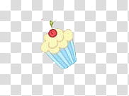 cupcake with red berry topping illustration transparent background PNG clipart