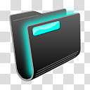 Glo folder icons, glo aqua transparent background PNG clipart