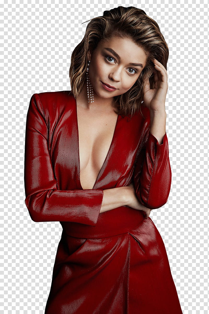 Sarah Hyland, confident () transparent background PNG clipart