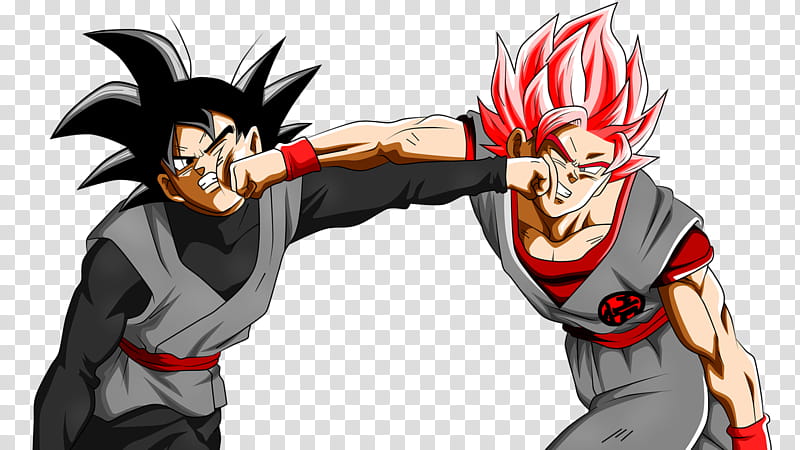 Black Goku VS Evil Goku V(Creditos a Rmehedi) transparent background PNG clipart