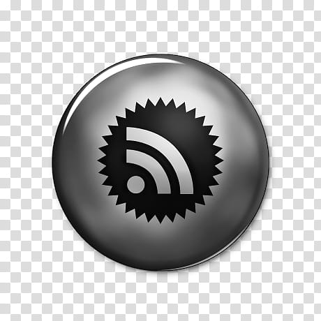 Silver Button Social Media, rss badge webtreatsetc icon transparent background PNG clipart