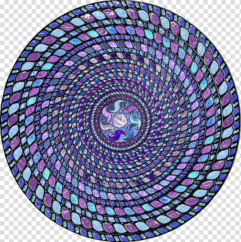 Circle in stained glass , multicolored spiral illustration transparent background PNG clipart
