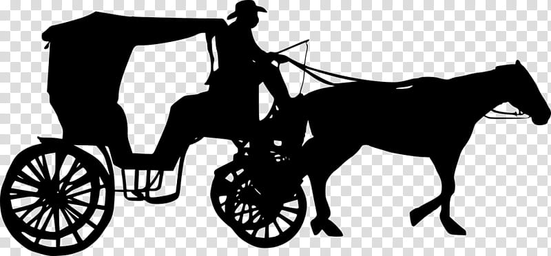 Horse, Carriage, Silhouette, Horse And Buggy, Drawing, Fiacre, Horsedrawn Vehicle, Land Vehicle transparent background PNG clipart