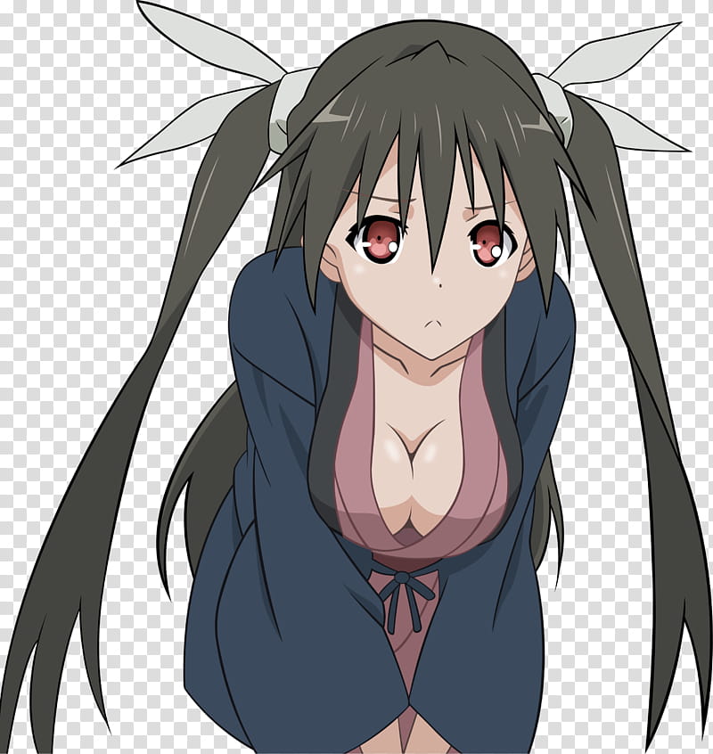 Suzutsuki Kanade III, black-haired girl anime character illustration transparent background PNG clipart
