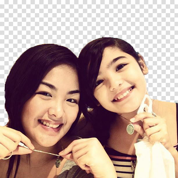 Blythe Gorostiza with her Ate Nina transparent background PNG clipart
