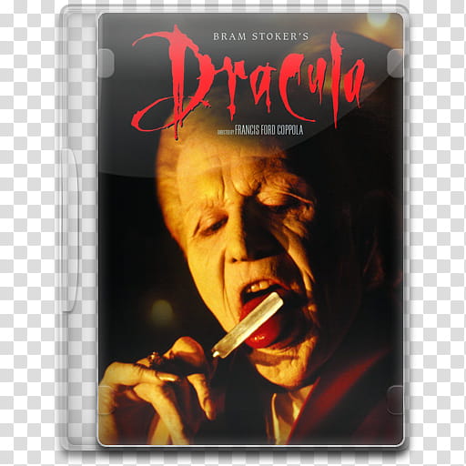 Movie Icon Mega , Dracula, Dracula DVD case transparent background PNG clipart