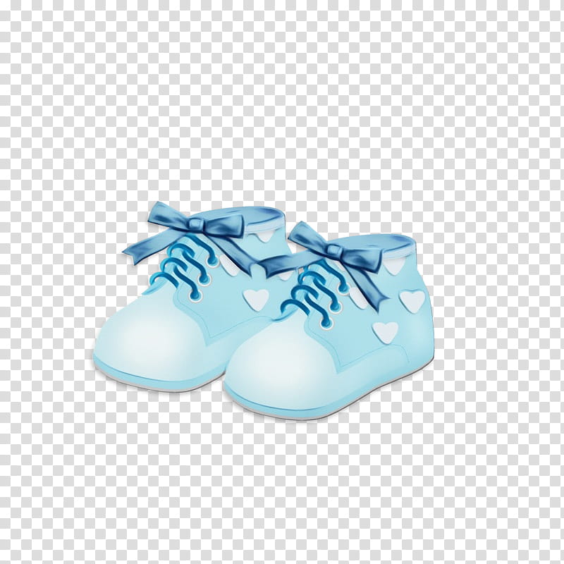 footwear blue shoe aqua turquoise, Watercolor, Paint, Wet Ink, Baby Toddler Shoe, Sneakers transparent background PNG clipart