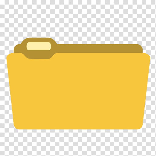 Plex, folder yellow icon transparent background PNG clipart