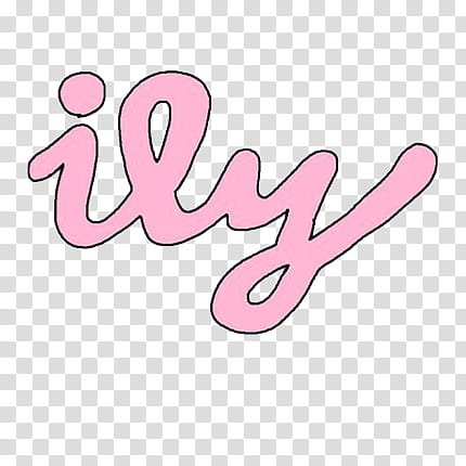 s, pink ily text transparent background PNG clipart