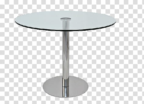 round clear glass-top pedestal table transparent background PNG clipart