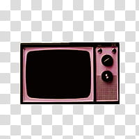 ONE, classic pink and black TV transparent background PNG clipart
