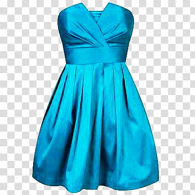 blue sweetheart-neckline mini dress transparent background PNG clipart