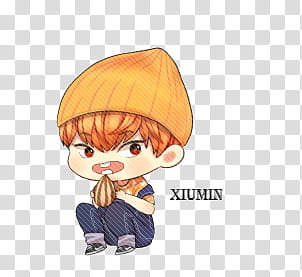 EXO Xiumin Chibi transparent background PNG clipart