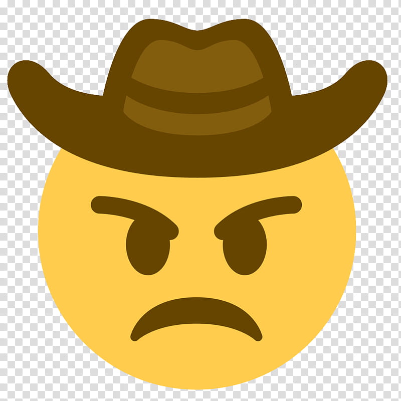 Happy Face Emoji, Cowboy, Discord, Emoticon, Smiley, Cowboy Hat, Cowboy Face, Facial Expression transparent background PNG clipart