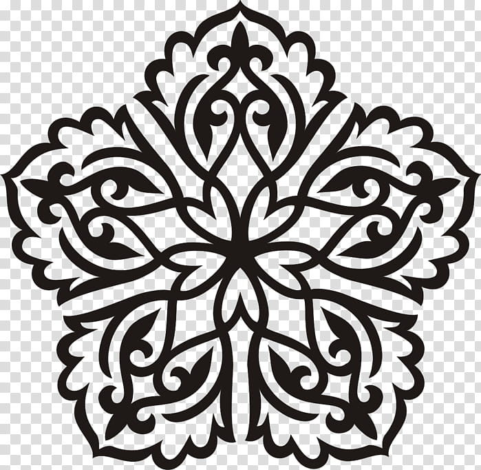 Black And White Flower, Ornament, Stained Glass, Instagram, Pediment, Yandex, Stencil, Jute transparent background PNG clipart