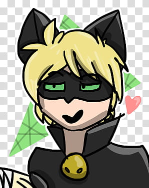 Chat Noir Grin transparent background PNG clipart