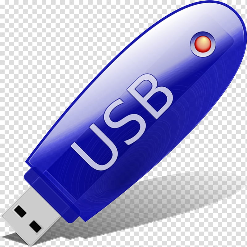 usb flash drive technology electronic device data storage device flash memory, Watercolor, Paint, Wet Ink, Computer Data Storage transparent background PNG clipart