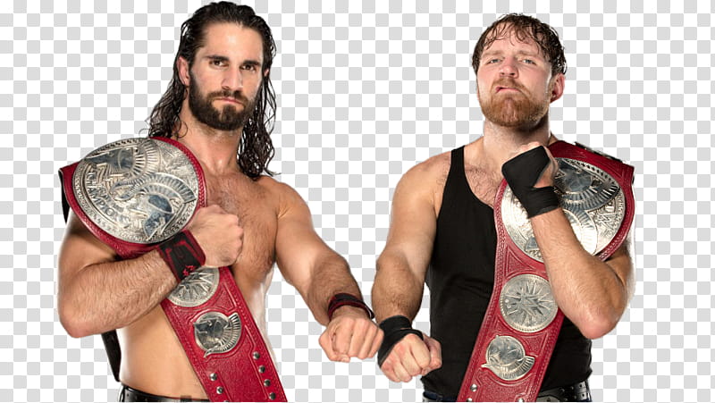 Ambrose Rollins Raw Tag Team champions transparent background PNG clipart