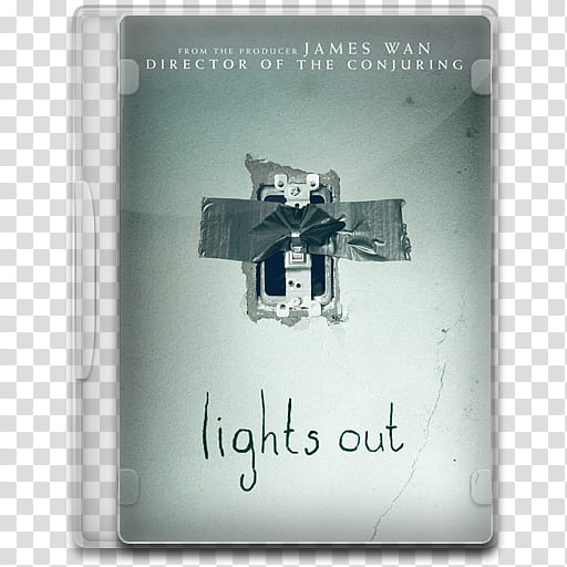 Movie Icon Mega , Lights Out, Lights Out DVD case illustration transparent background PNG clipart