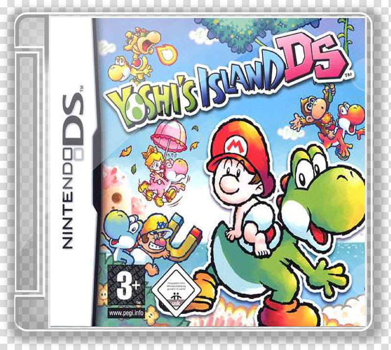 Super Mario Jewel Case, Yoshi's Island DS transparent background PNG clipart