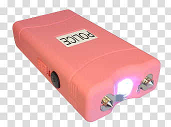 AESTHETIC GRUNGE, pink Police brand taser gun with lights transparent background PNG clipart