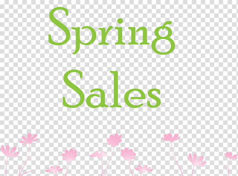 spring sales spring bargain, Text, Pink, Green, Logo, Line, Plant transparent background PNG clipart