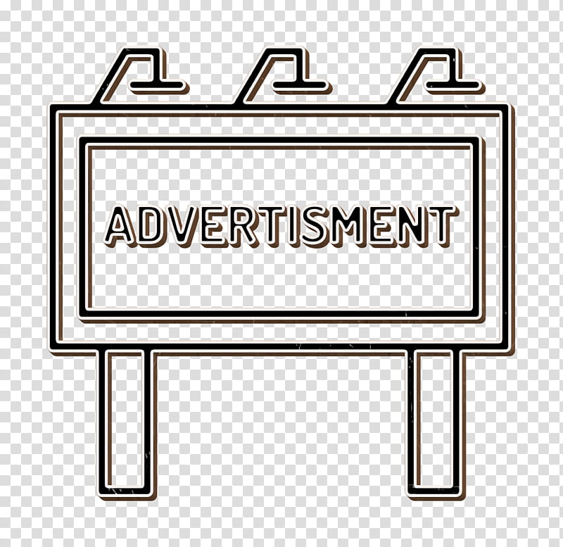 Billboard icon Ads icon, Rectangle, Signage transparent background PNG clipart