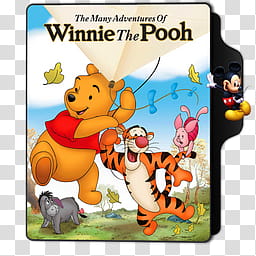 The Many Adventures of Winnie the Pooh Folder Icon transparent background PNG clipart