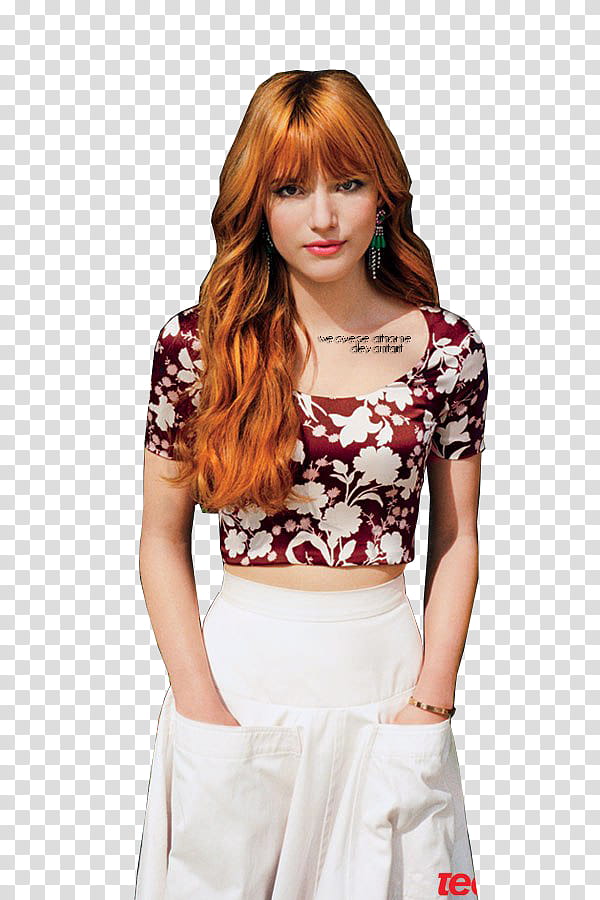 Bella Thorne sorpresa transparent background PNG clipart