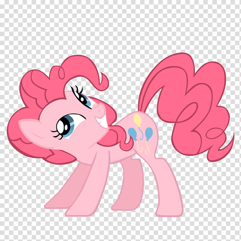 PinkiePie, pink My Little Pony character transparent background PNG clipart